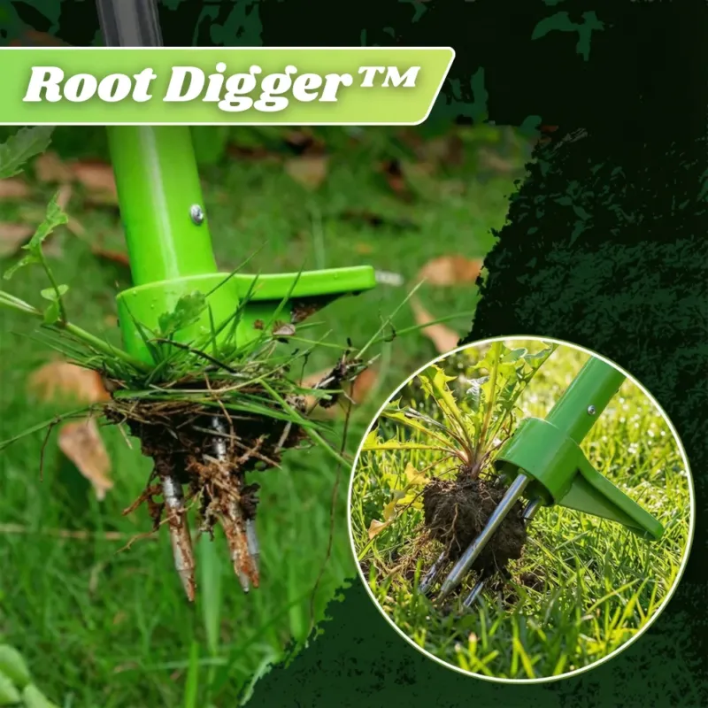 Unkrautstecher Rückenschonend - Wurzelentferner Gartenwerkzeug 100cm