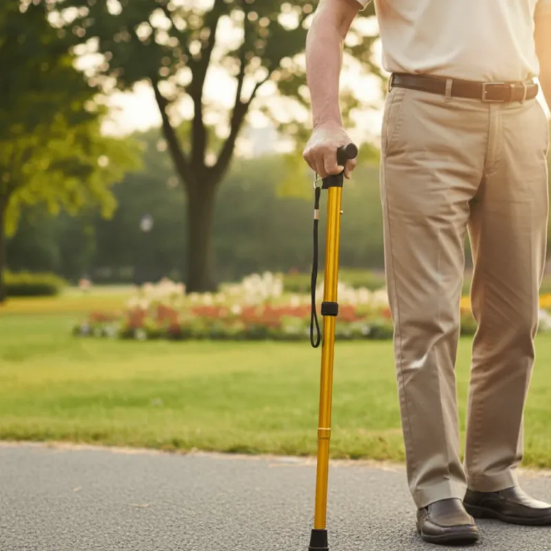 Adjustable Walking Cane Lightweight Aluminum with Ergonomic Handle - Product example