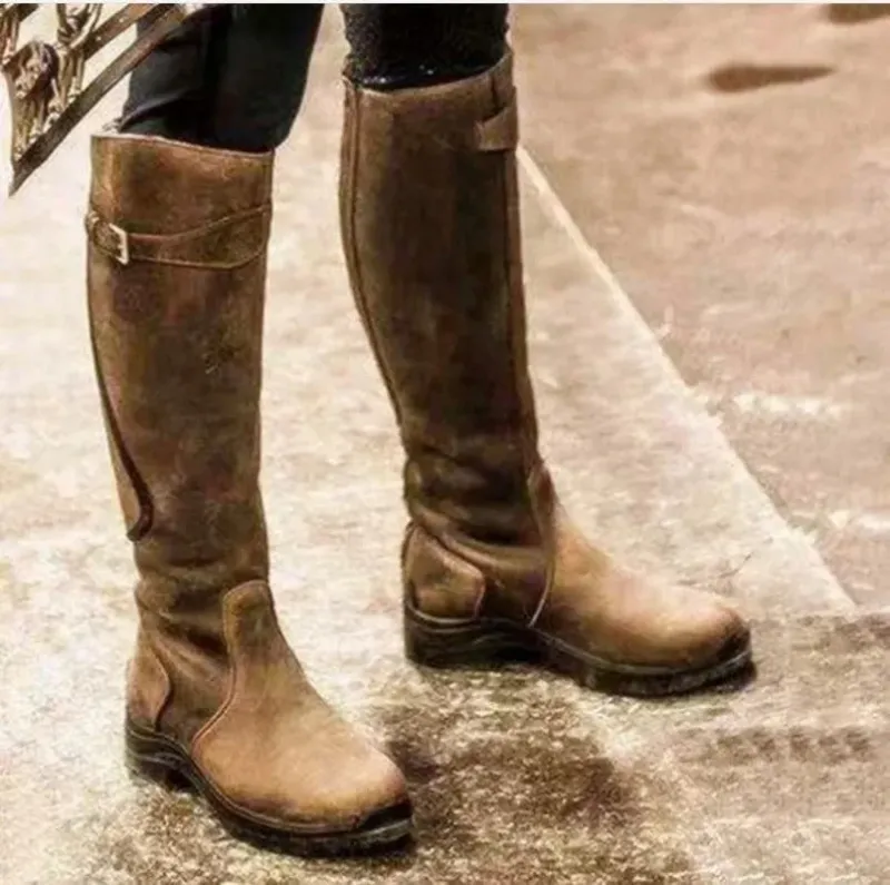 Premium Winter Riding Boots Waterproof Leather Design - Product detail 4