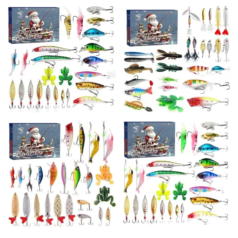 Fishing Advent Calendar 24 Premium Lures for Christmas Countdown - Product example