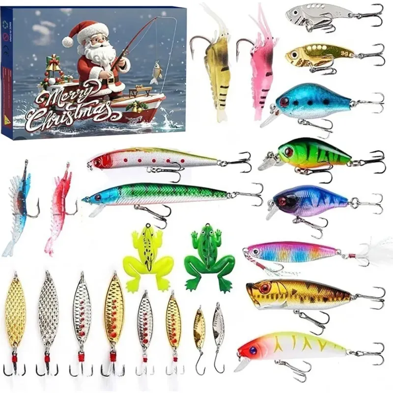Fishing Advent Calendar 24 Premium Lures for Christmas Countdown - Product detail 4