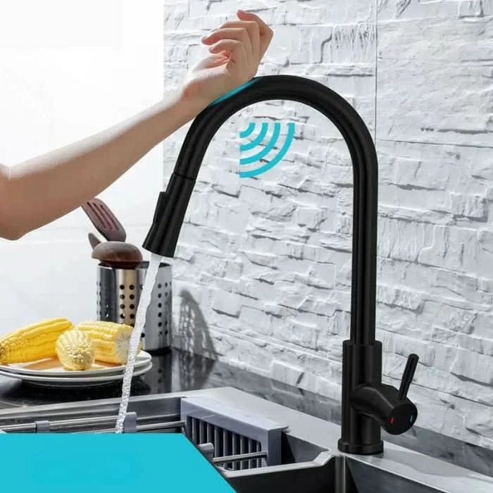 Smart Kitchen Faucet Motion Sensor Pull-Out Spout - Product showcase