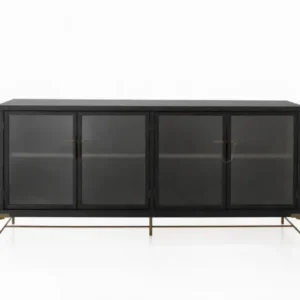 Dowry II Kabinet, Onyx Eg, frosted Glas von Stellar Works