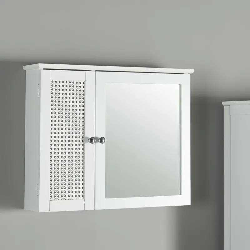 Spiegelschrank Karlsøy 50x60x15cm Weiß [en.casa] - premiumXL