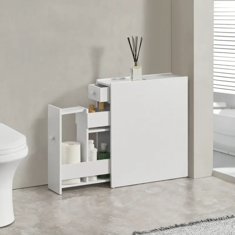 Badezimmerschrank Kihniö 58x16x48cm in versch. Farben [en.casa] - premiumXL