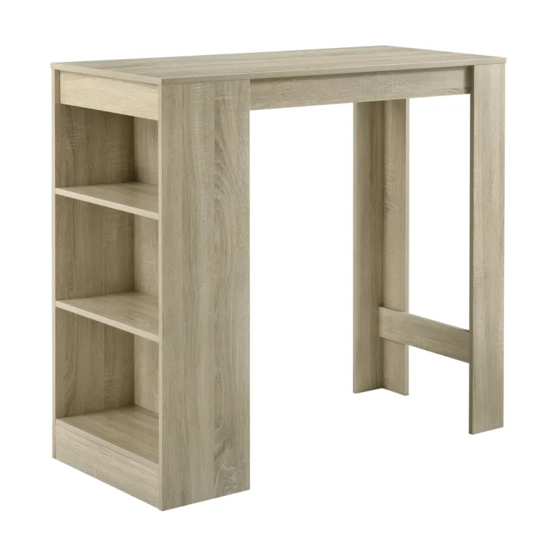 Bartisch Kouvola mit 3 Fächern 110x50x103 cm in versch. Farben [en.casa] - premiumXL