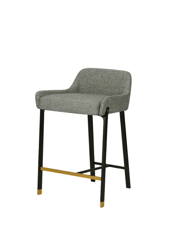 Blink Counter Stool SH610 Melange Nap 111 Black sand/gold von Stellar Works