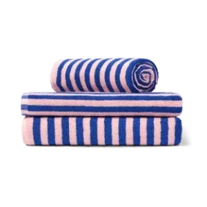 Naram Towel - Dazzling blue & Rose von Bongusta