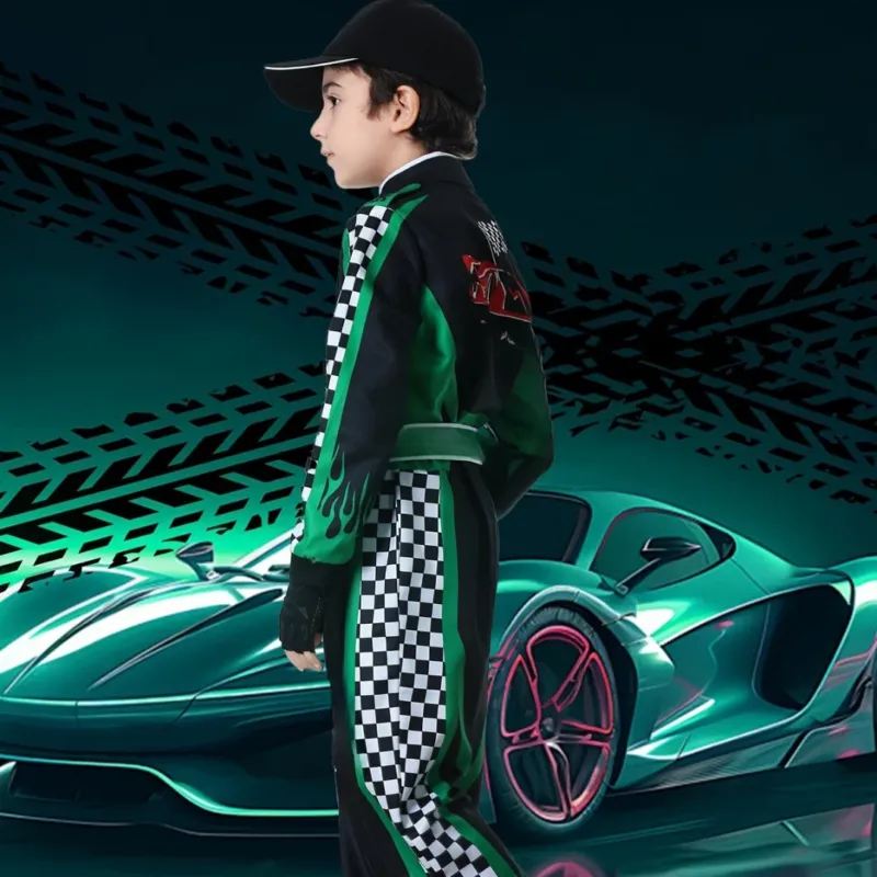 Kids Racing Champion Costume Complete Motorsport Set - Product example