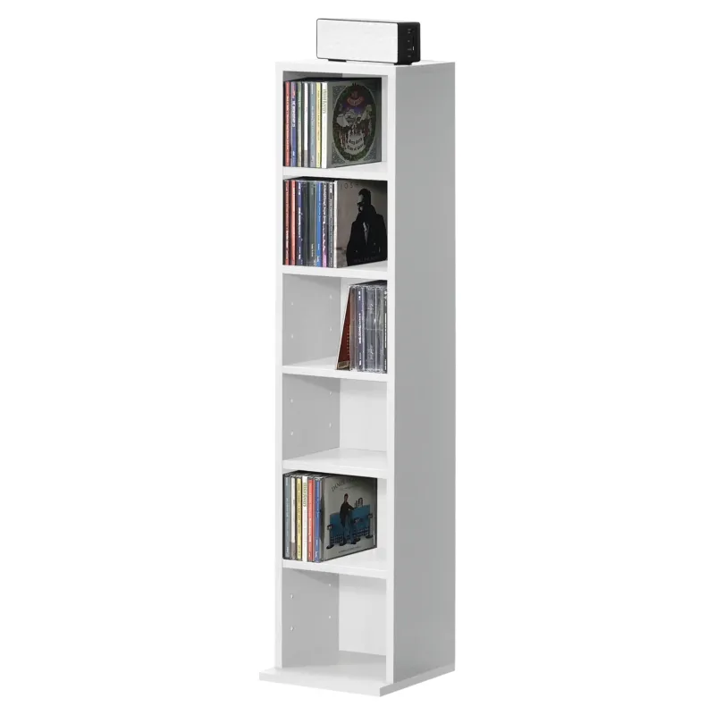 CD Regal Tynset 90x20x20 cm mit 6 Fächern [en.casa] - premiumXL
