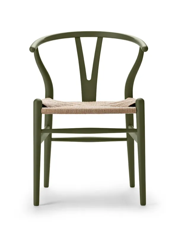 Wishbone Chair CH24 Soft Olive Green von Hans J. Wegner