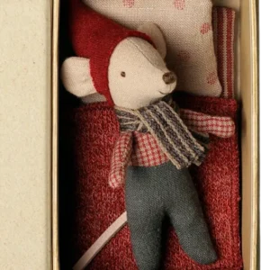 Maileg - Weihnachtsmaus, Baby in Buch