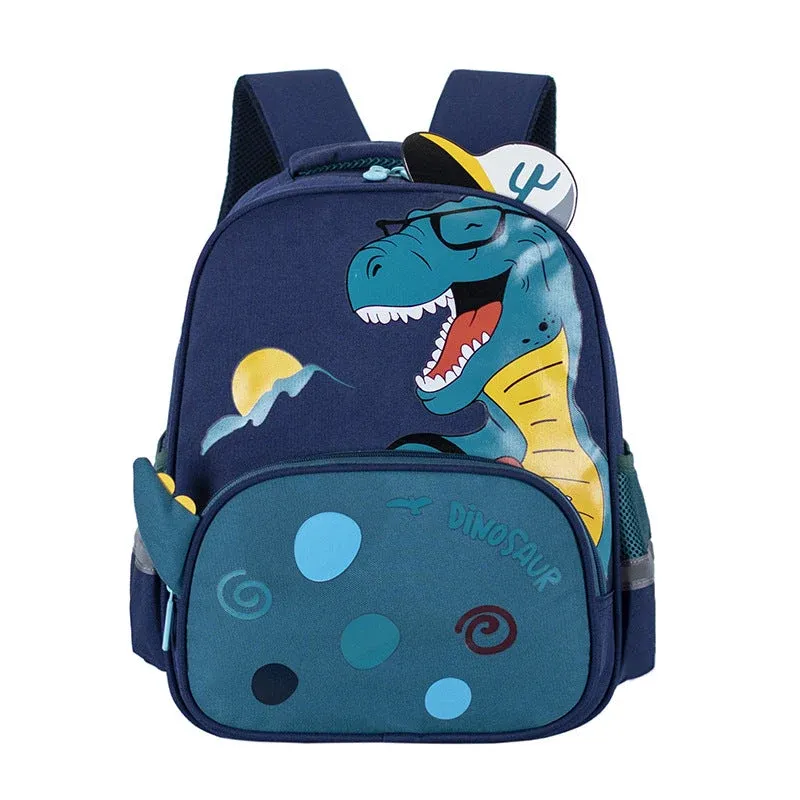 Kids Dinosaur Backpack T-Rex Design With Glasses - Product showcase