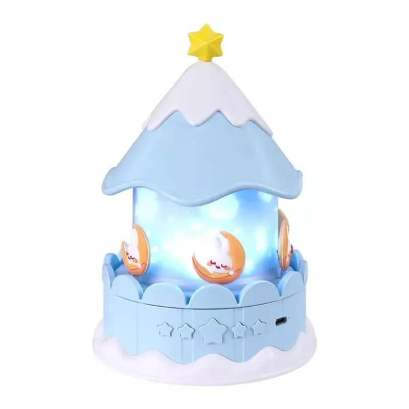 Princess Castle Night Light Musical Star Projector with Rotating Base - Product example