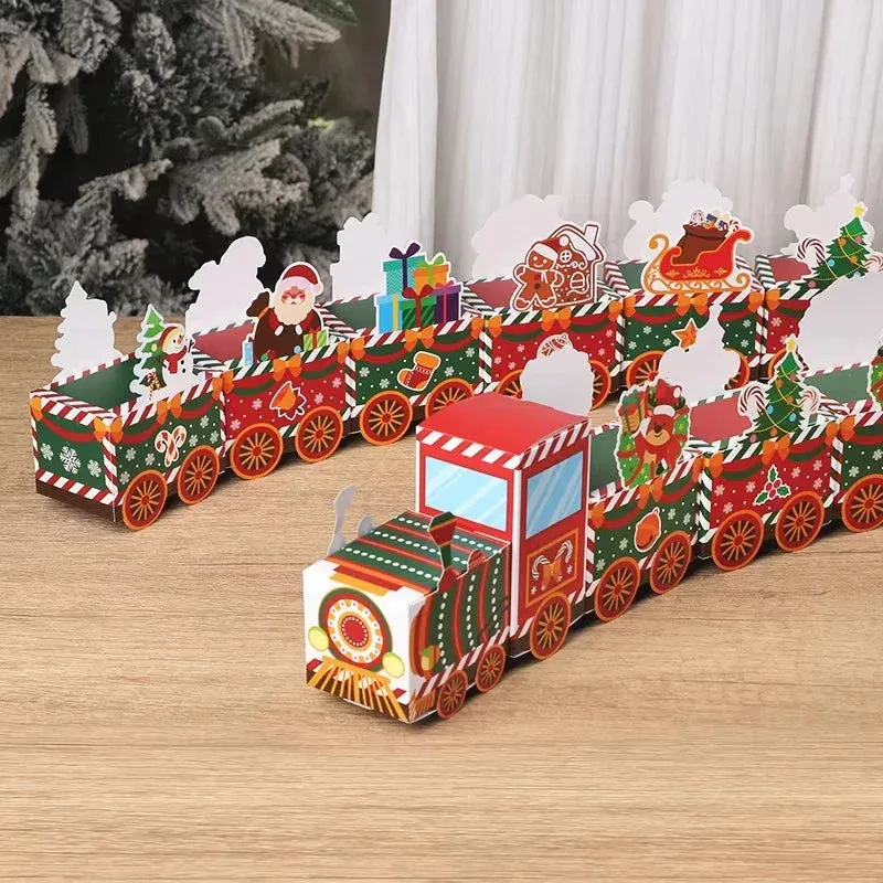 Christmas Train Advent Calendar 24 Festive Boxes with Holiday Characters - Detailed view