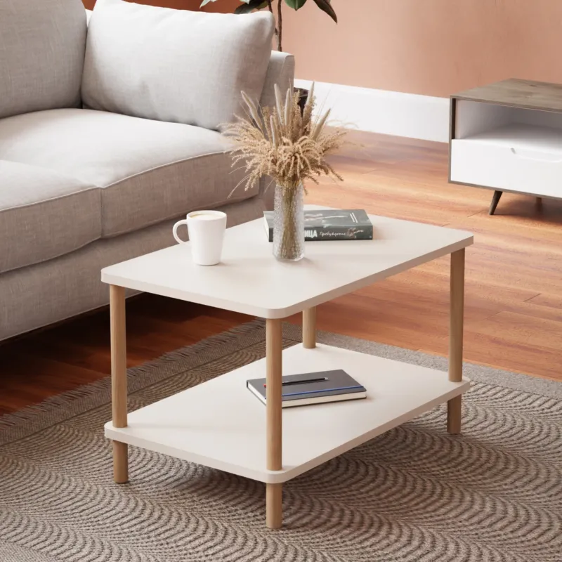 Couchtisch Jelling Rechteckig 43x70x44 cm versch. Farben [en.casa]