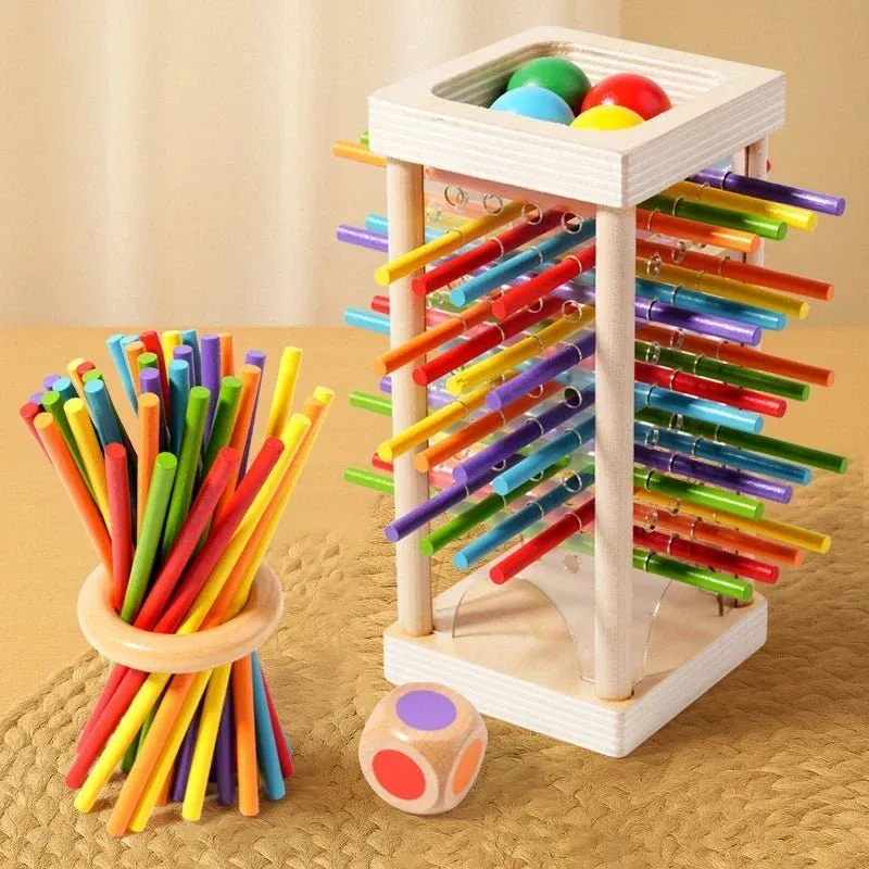 Montessori Counting Rods Set Colorful Wooden Educational Sticks - Product example