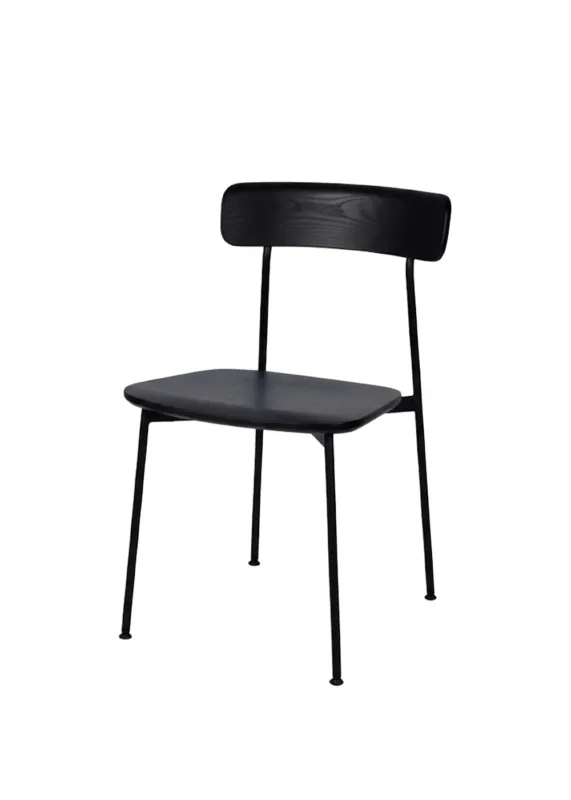 Crawford Esszimmerstuhl in Schwarz Eiche von Stellar Works