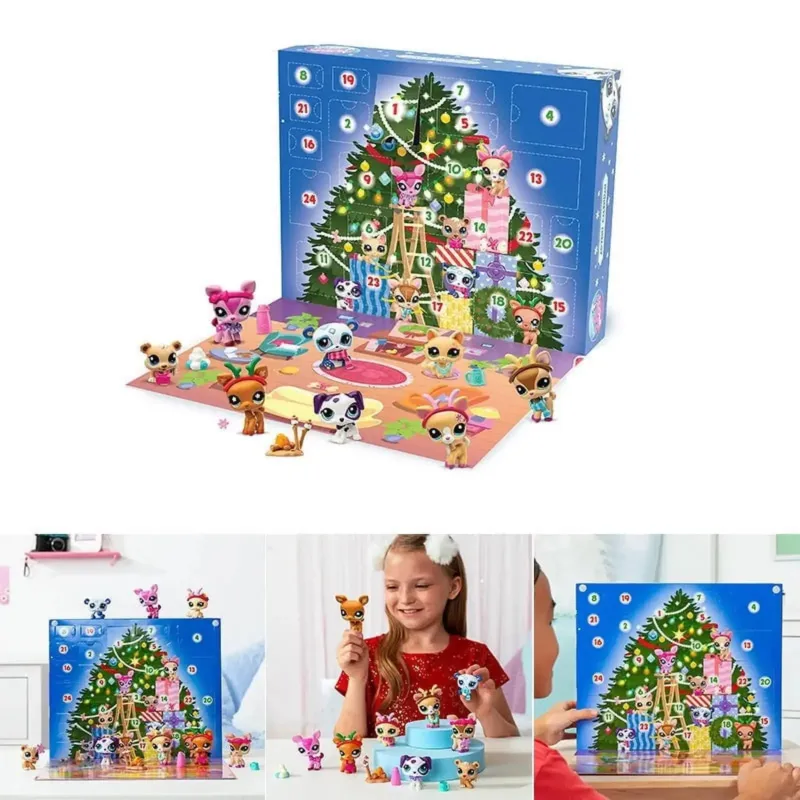 Pet Shop Advent Calendar 24 Collectible Animal Figures - Detailed view
