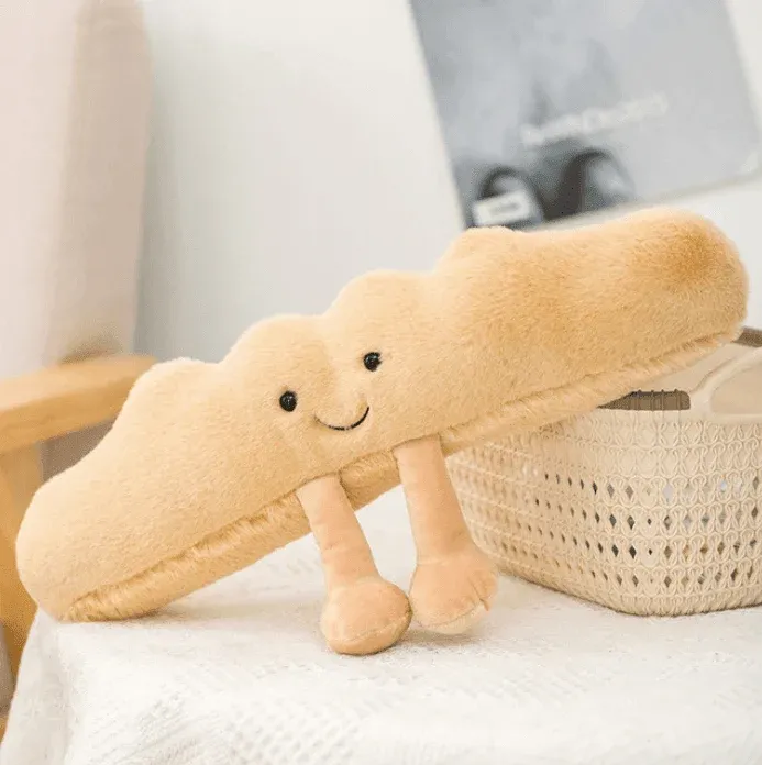 Croissant Plush Toy Soft Food-Themed Cuddle Companion - Product showcase