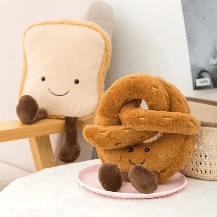 Croissant Plush Toy Soft Bread Cuddle Companion - Detailed view
