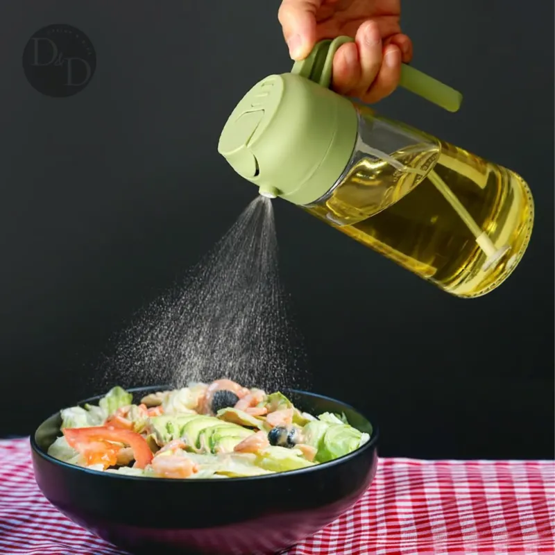 Oil Spray Bottle 2-in-1 Glass Kitchen Dispenser - Product example