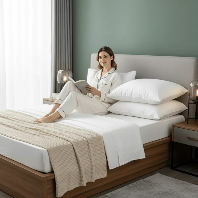 Goose Down Pillow Soft Adaptive Support for Restful Sleep - Product example