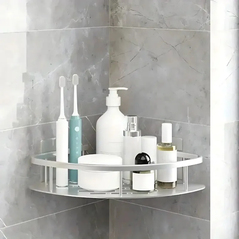 regal Dusche ohne Bohren - Aluminium Duschregal selbstklebend