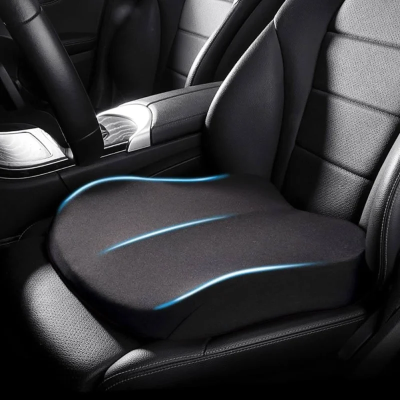 Ergonomic Car Seat Cushion Memory Foam Comfort Booster - Product showcase