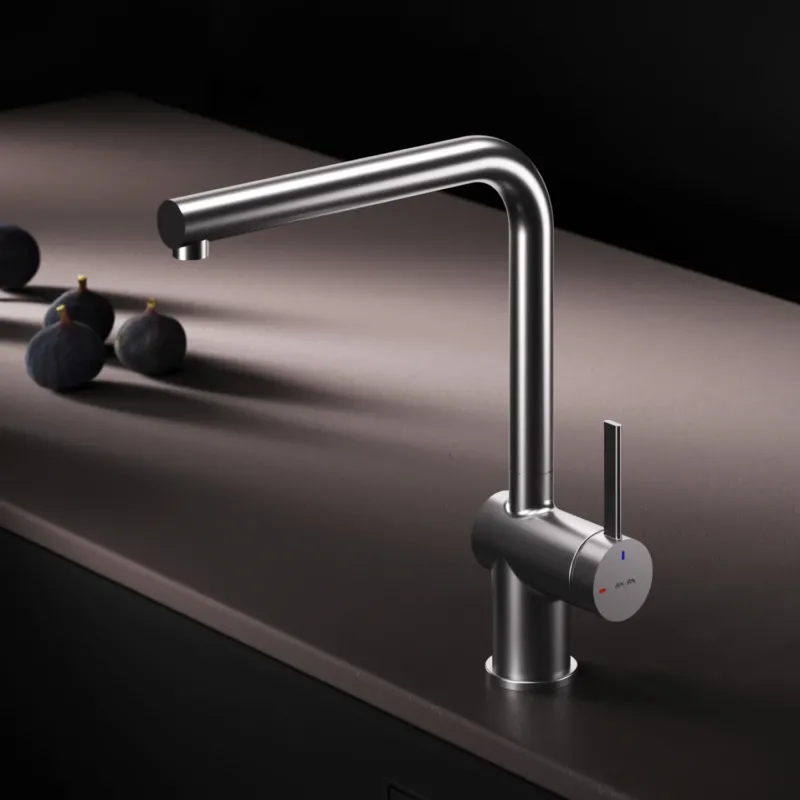 Küchenarmatur Func mit schwenkbarem Auslauf, Satin – F8F05011
