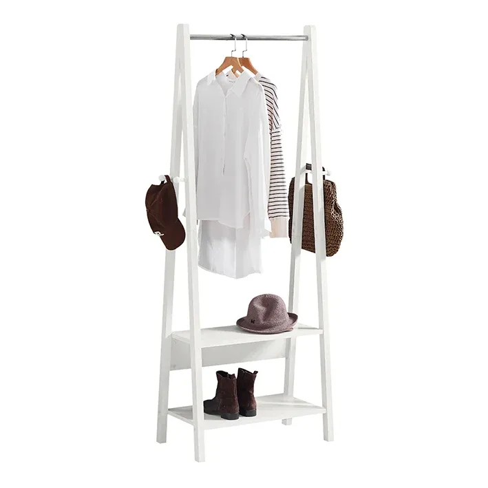 SoBuy | Kleiderständer | Garderobenständer | Kleiderstange Weiß | FRG59-W