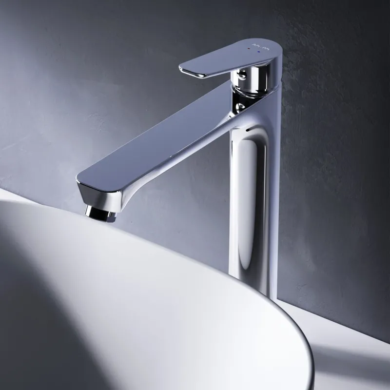 FTA92000 Bad Armatur Hit Waschtischarmatur mit hohem Auslauf Wasserhahn ampm-store.de