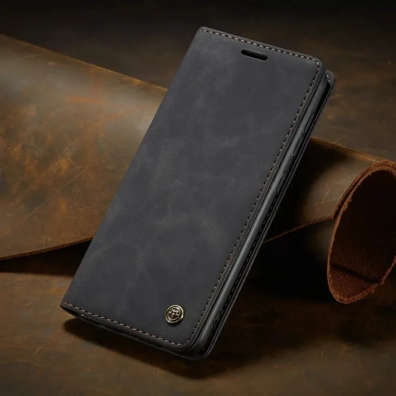 Samsung Galaxy Wallet Case Premium Faux Leather with Card Holder - Product showcase