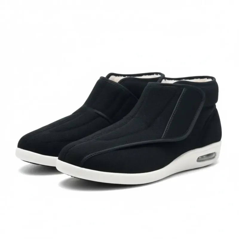 Orthopedic Winter Shoes Soft Felt Upper with Velcro Closure - Product showcase