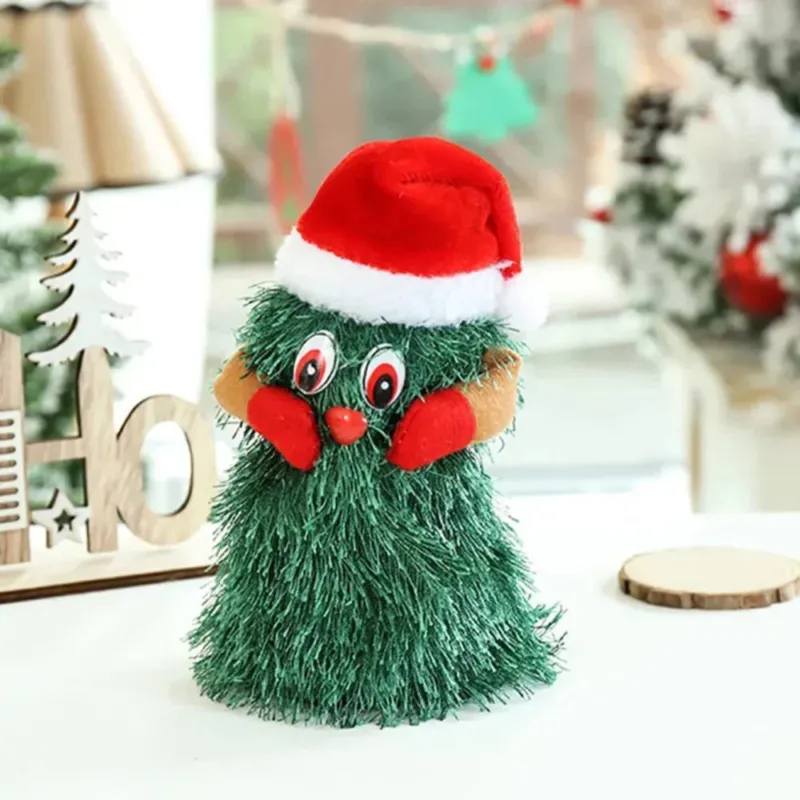 Animated Musical Christmas Tree Dancing Plush Holiday Decoration - Product example