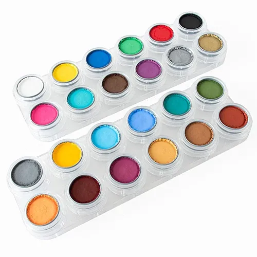 Grimas Water Make-up-Palette A+B mit 24 Farben