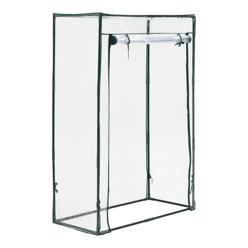Tomatengewächshaus Terzigno 100x50x150cm Transparent [en.casa] - premiumXL