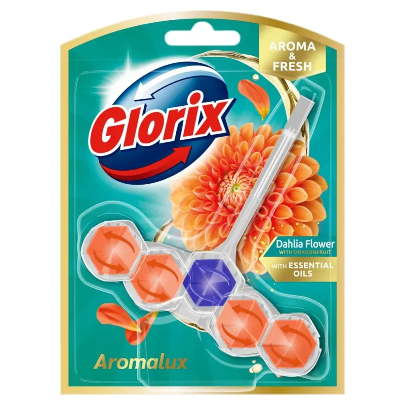 Glorix Aromalux WC blokjes - Dahlia Flower & Dragonfruit