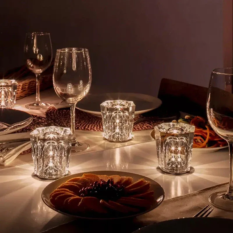 Crystal Table Lamp Wireless Rechargeable LED Design - Product detail 4