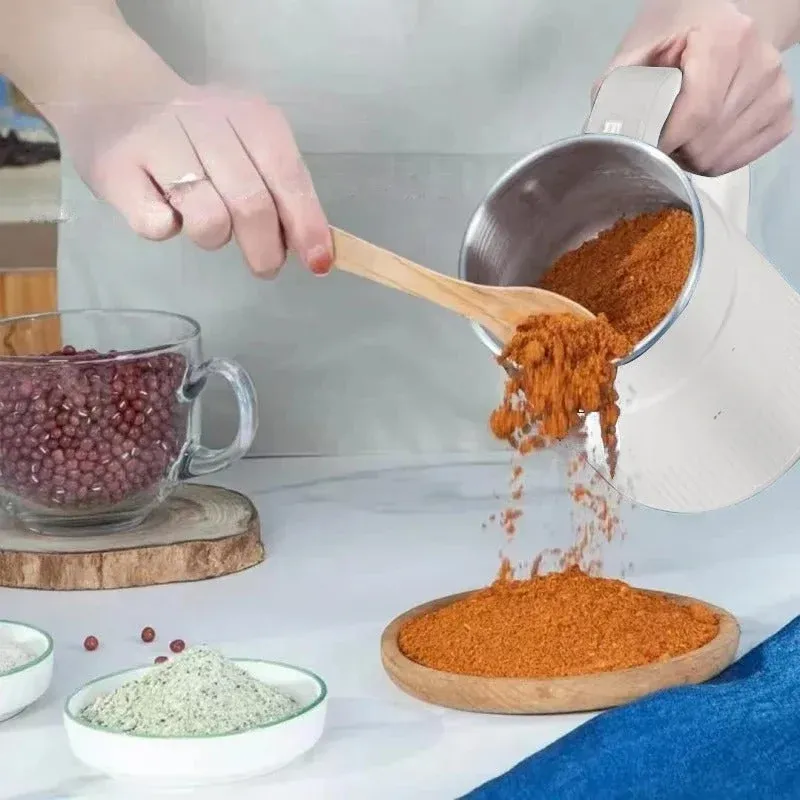 Electric Grain Mill Compact Fresh Flour Grinder with Ribbed Design - Product example