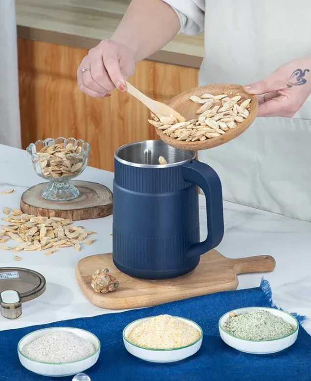 Electric Grain Mill Compact Fresh Flour Grinder with Ribbed Design - Product detail 4