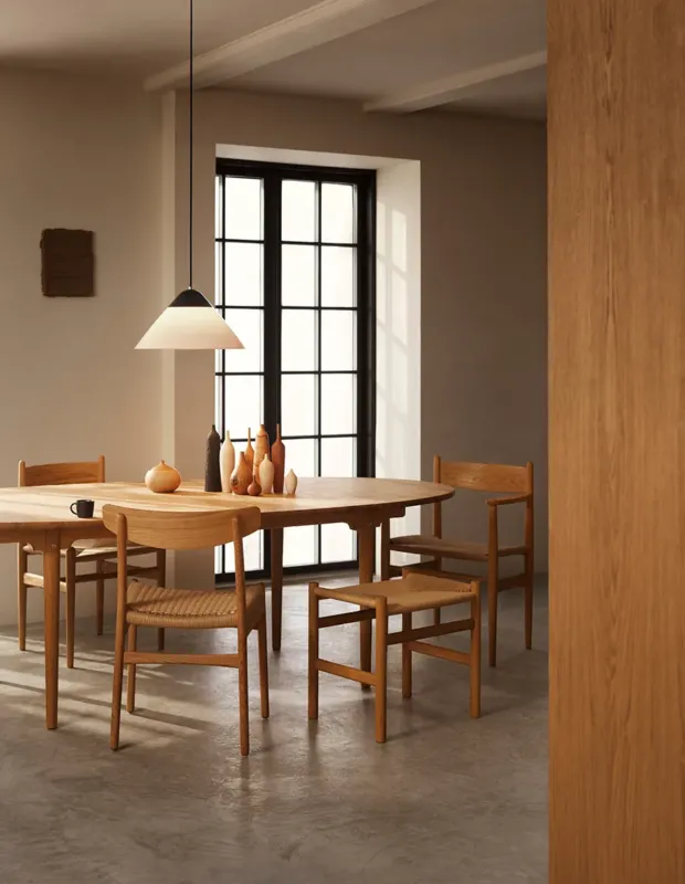 CH23 Esszimmerstuhl, Eiche Öl von Hans J. Wegner – Bild 2