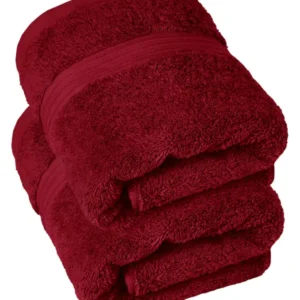 Handtuch Set 50x100 cm 2 Stück Rot - Rubin