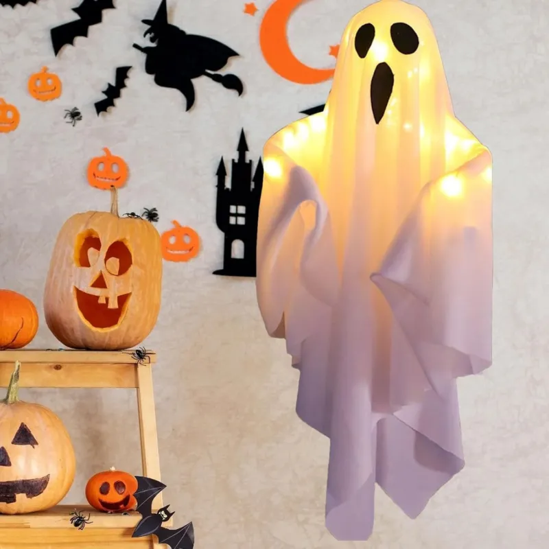 Halloween Ghost Light Decoration Glowing Fabric Design - Product showcase