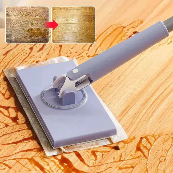 Modern Floor Mop 360 Swivel Head With Reusable Cloths - Product example