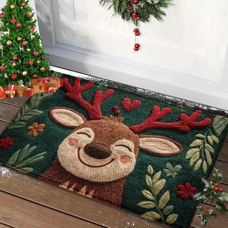 Weihnachtsfußmatte mit festlichem Design – rutschfest & wetterfest