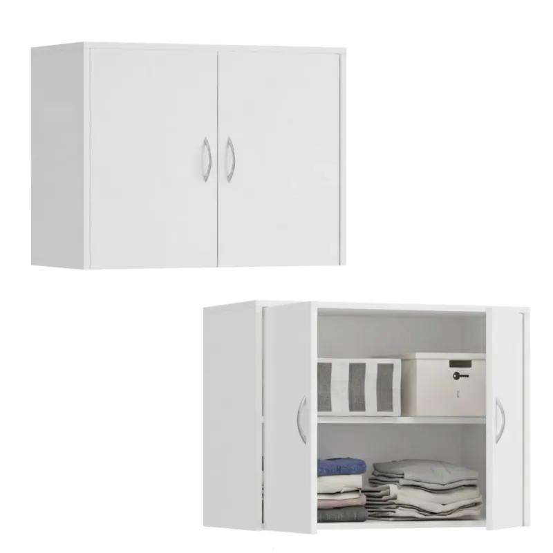 Home Collective Kleiderschrank Schrank Aufsatz Schrankaufsatz Aufsatzschrank Erweiterung für Kleiderschrank 74x55x35 cm | 2-türig | Schlafzimmer Wohnzimmer Jugendzimmer Möbel