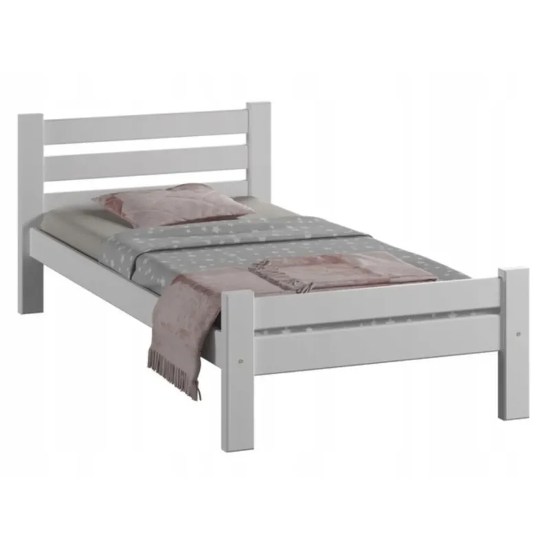 Bett, Bettrahmen, Einzelbett, Holzbett | Massives Kiefernholz | Stabil & Langlebig | 72 cm hoch | Erhältlich in 90x200, 120x200, 140x200 und 160x200 cm