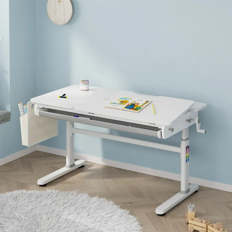 Höhenverstellbarer Kinderschreibtisch Kuosa [en.casa]