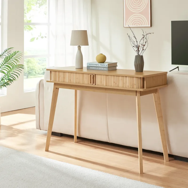 Konsolentisch Tysvær 110x40x78 cm Bambus [en.casa]